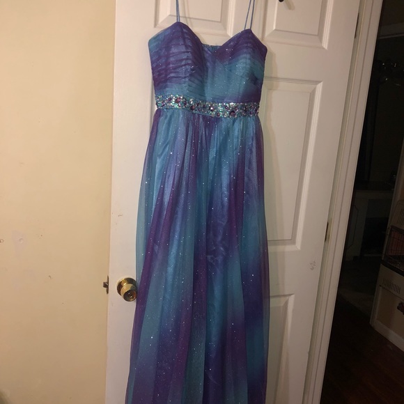 galaxy prom dress